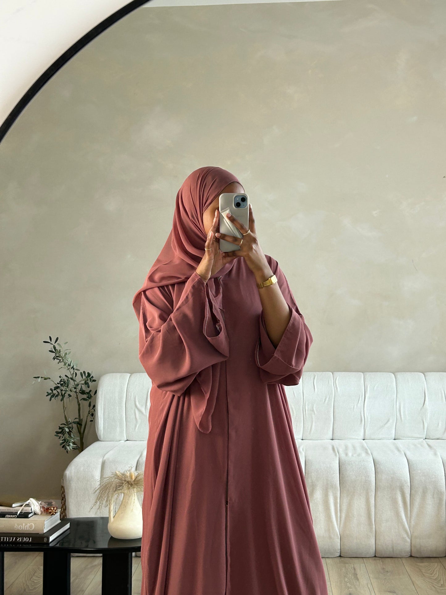 MAUVE PINK ABAYA