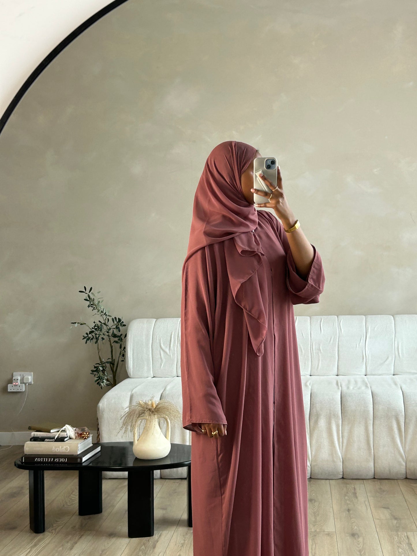 MAUVE PINK ABAYA