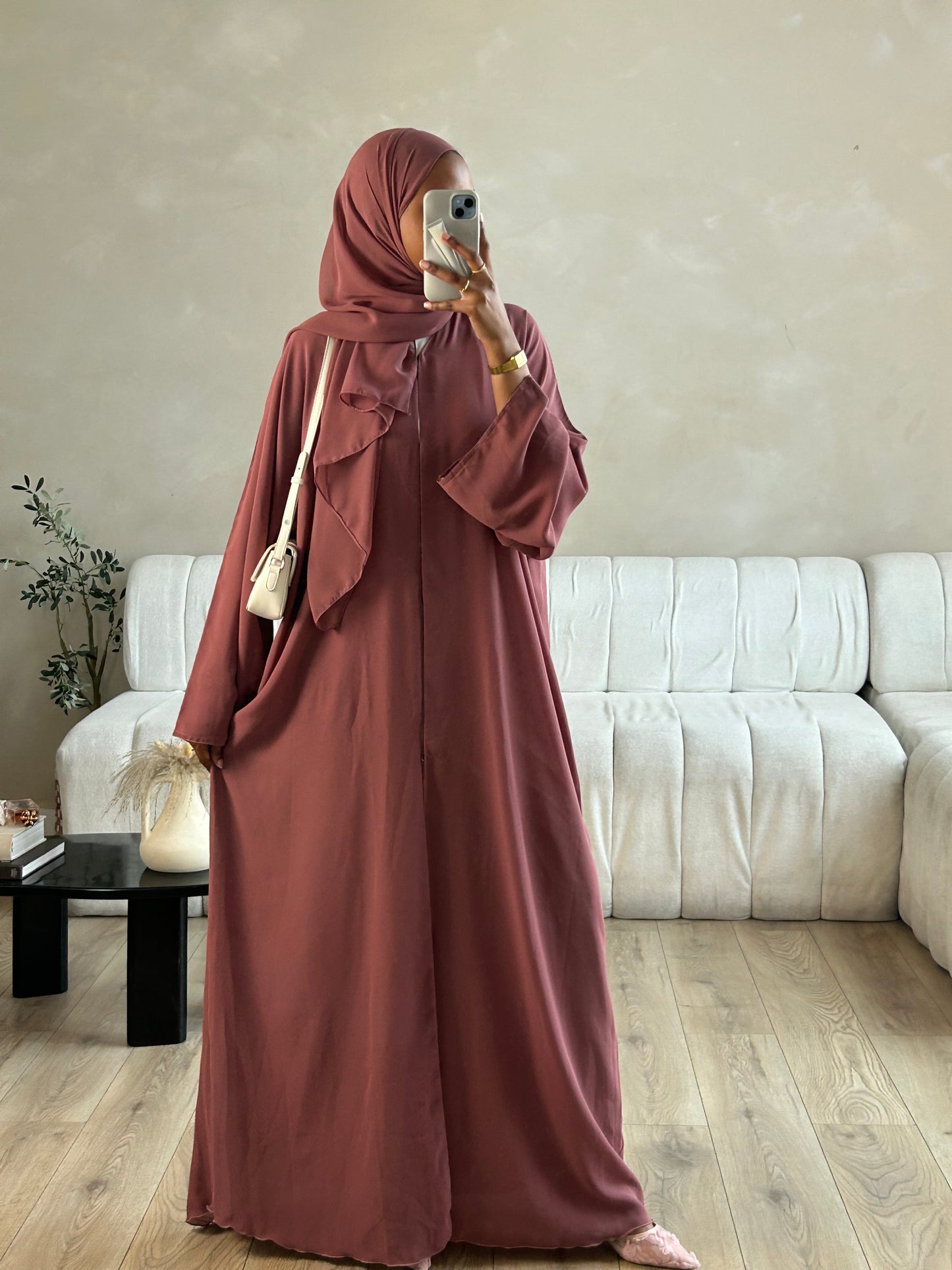 MAUVE PINK ABAYA